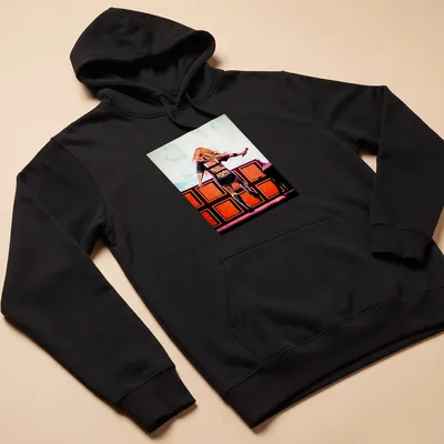 Concert-inspired t-shirt featuring Avril Lavigne with bold lettering — printed on a unisex hoodie