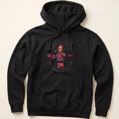 Bold graphic tee featuring Karolina Kowalkiewicz and UFC Strawweight Division text — printed on a unisex hoodie