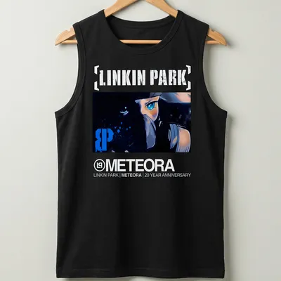 Digital art t-shirt for Linkin Park's Meteora 20 year anniversary. — printed on a tank top