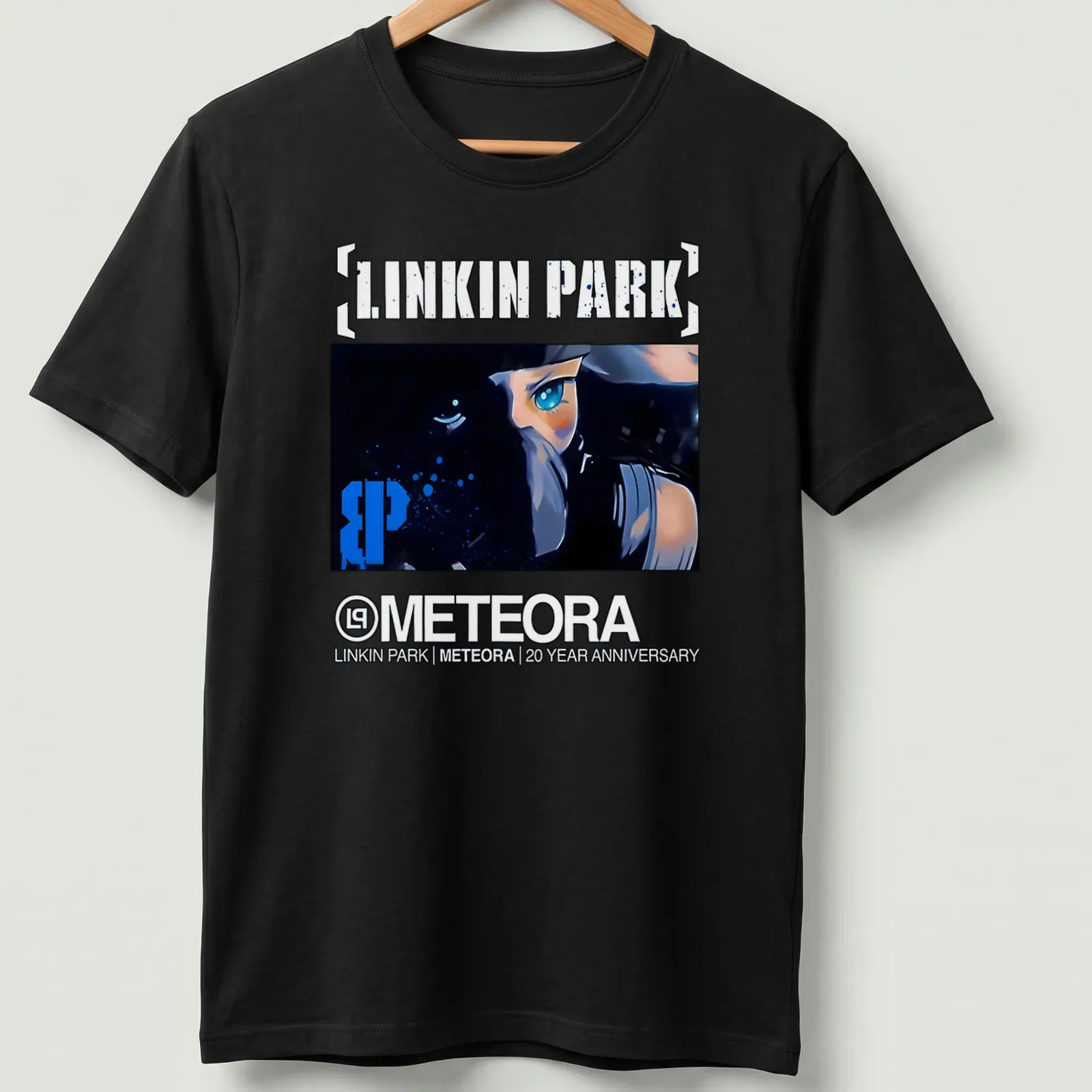Digital art t-shirt for Linkin Park's Meteora 20 year anniversary. — printed on a unisex t-shirt