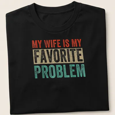 Vintage distressed t-shirt featuring a humorous quote about marriage