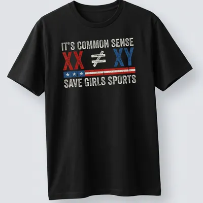 Vintage distressed tee with bold text on gender equality in sports