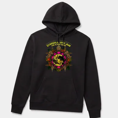 Vintage ornate Sturgill Simpson tour shirt featuring an Earth globe design — printed on a unisex hoodie